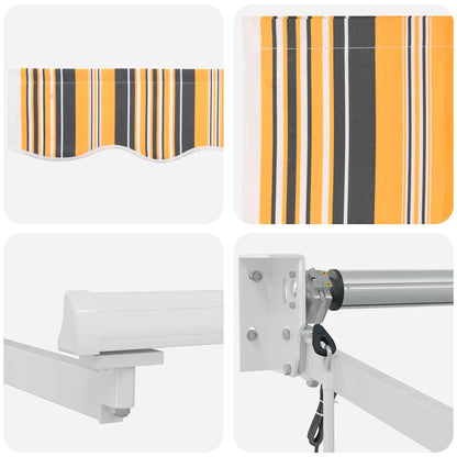 vidaXL Einziehbare Markise Mehrfarbig 400 x 300 cm