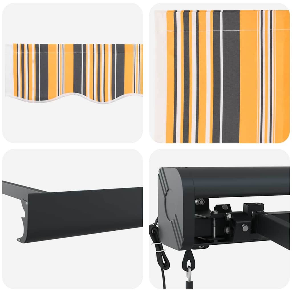 vidaXL Markise Mehrfarbig 400 x 300 x 165 cm Polyester und Aluminium