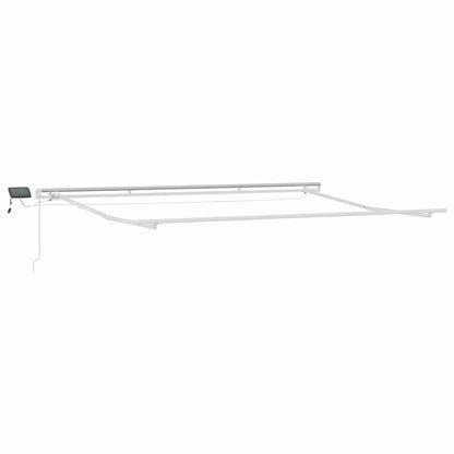 vidaXL Einziehbare Markise Schwarz 400 x 300 cm Stoff und Stahl