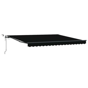 vidaXL Markisenstoff mit Schwarz 400 x 300 cm Polyester