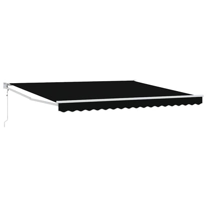 vidaXL Einziehbare Markise Schwarz 400 x 300 cm