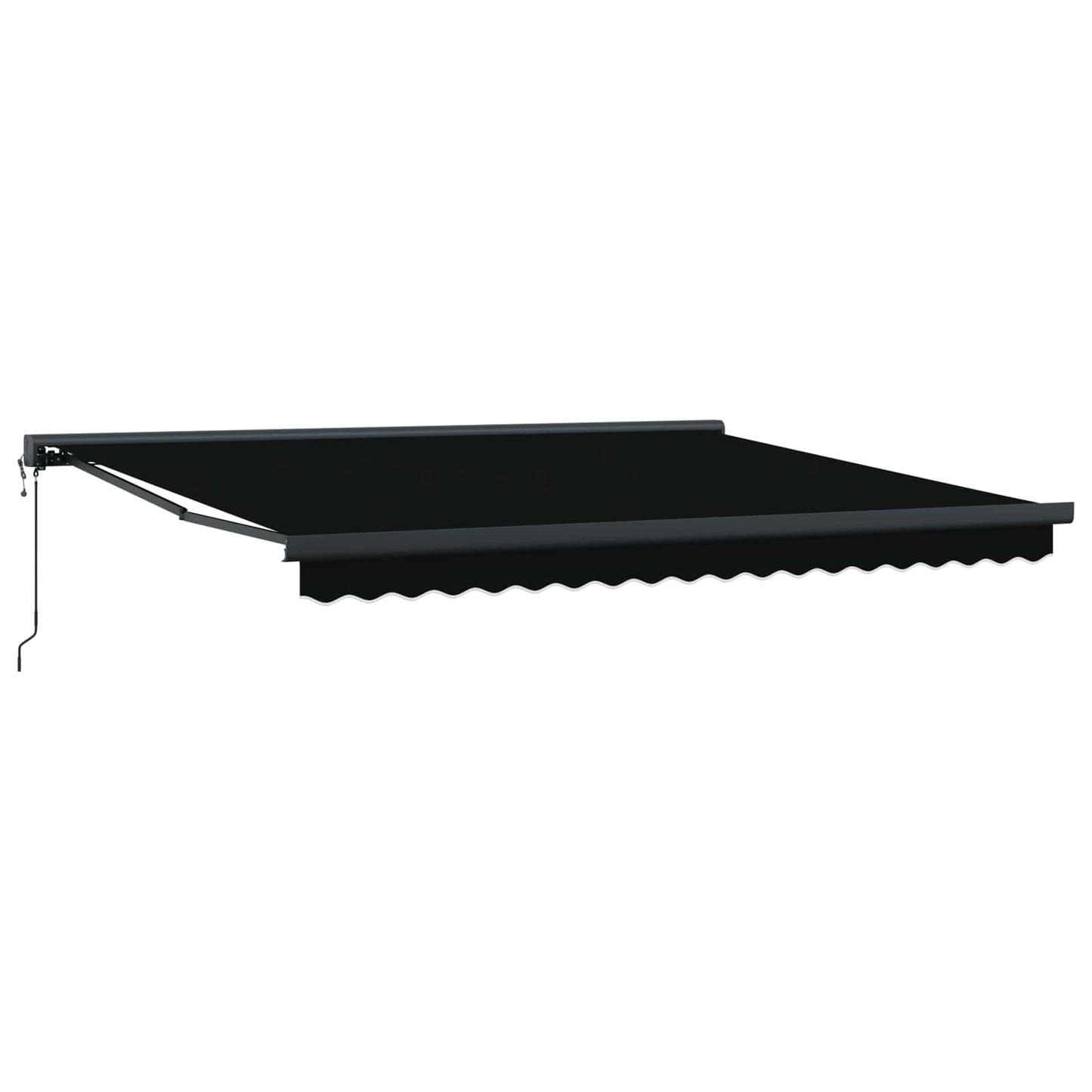 vidaXL Markise Schwarz 400 x 300 cm Polyester und Aluminium