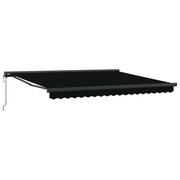 vidaXL Markise Schwarz 400 x 300 cm Polyester und Aluminium