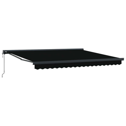vidaXL Markise Schwarz 400 x 300 cm Polyester und Aluminium