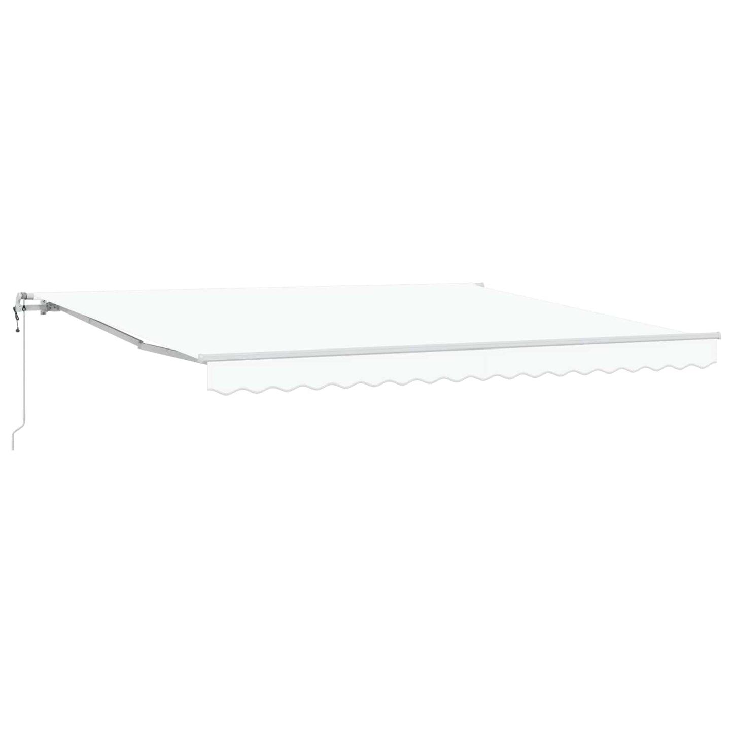 vidaXL Einziehbare Markise Weiß 400 x 300 cm Stoff