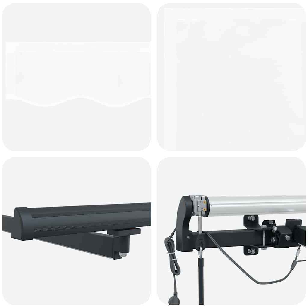 vidaXL Markisenstoff mit Weiß 400 x 300 cm Polyester