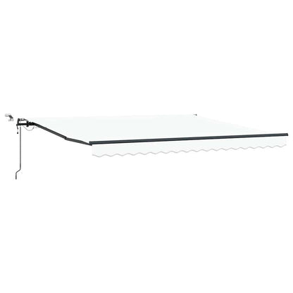 vidaXL Markisenstoff mit Weiß 400 x 300 cm Polyester