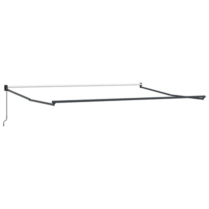 vidaXL Einziehbare Markise Weiß 400 x 300 cm Polyester und Aluminium