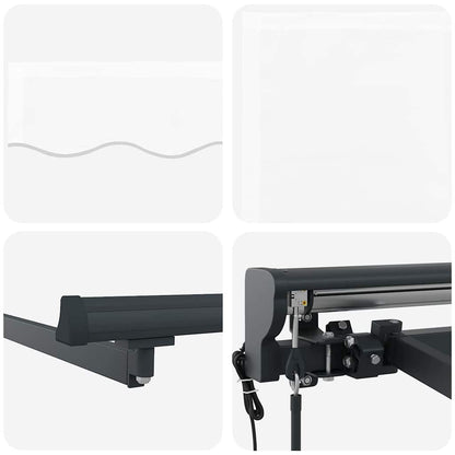 vidaXL Einziehbare Markise Weiß 400 x 300 cm Polyester und Metall