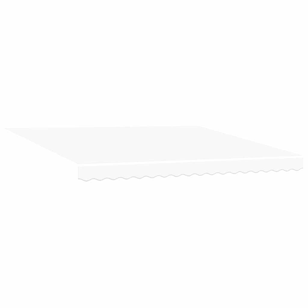 vidaXL Einziehbare Markise Weiß 400 x 300 cm Polyester und Metall