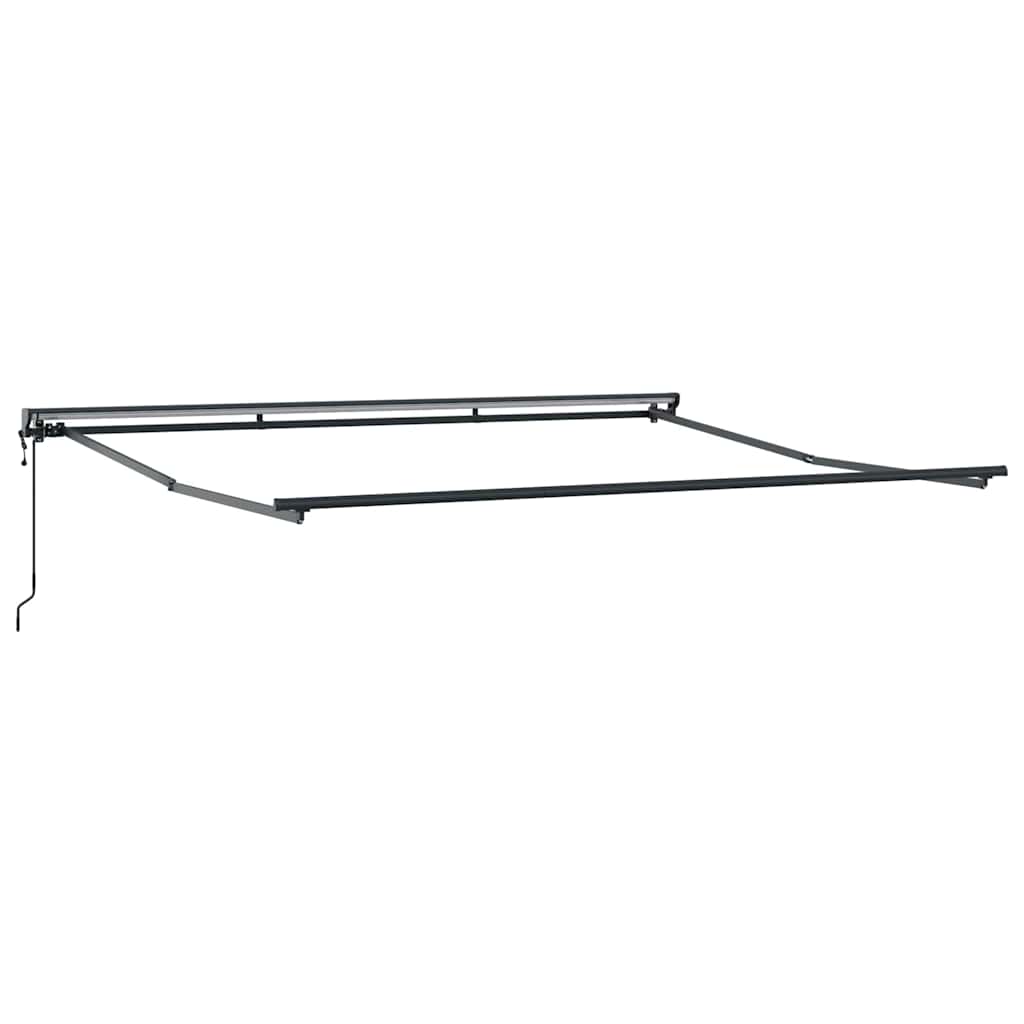 vidaXL Einziehbare Markise Weiß 400 x 300 cm Polyester und Metall