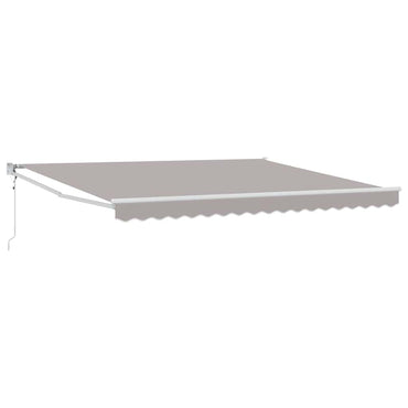 vidaXL Einziehbare Markise Hellgrau 400 x 300 cm Stoff