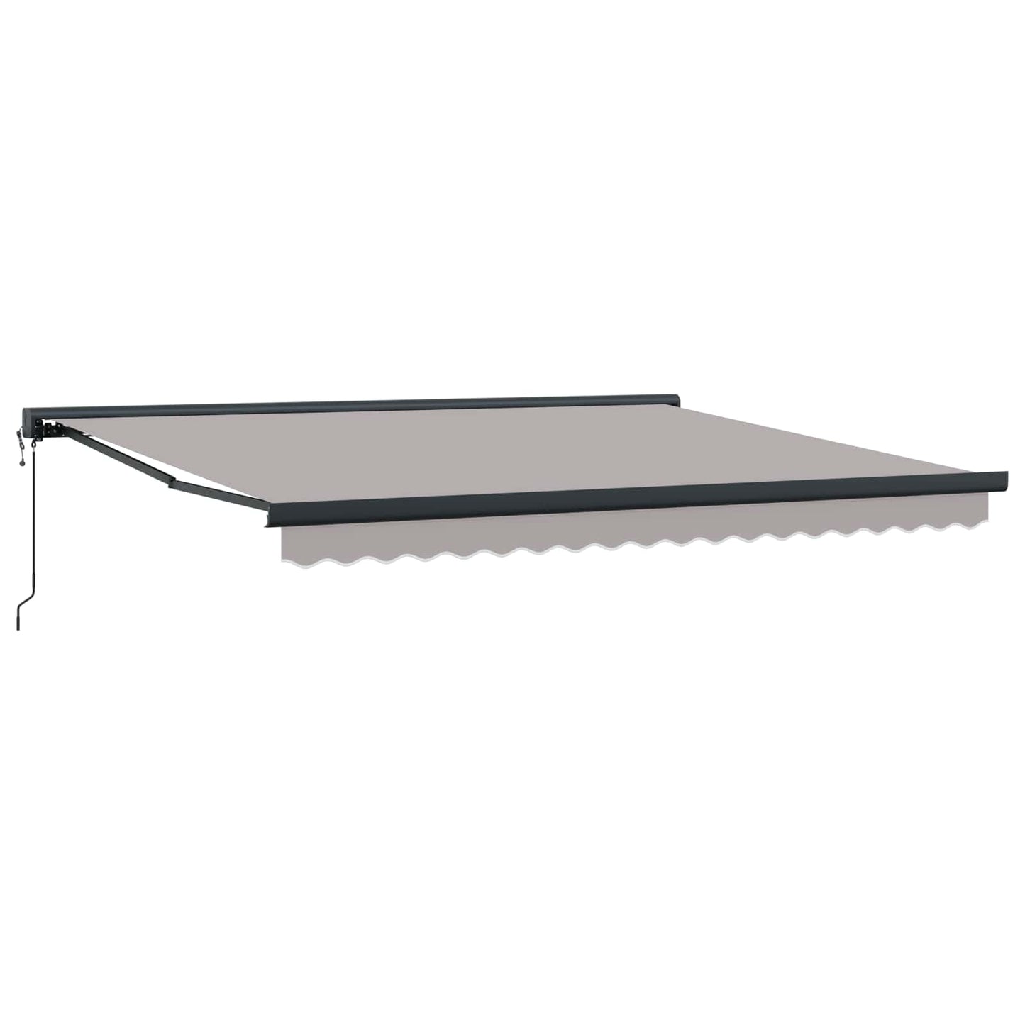 vidaXL Markise Hellgrau 400 x 300 cm Polyester und Aluminium