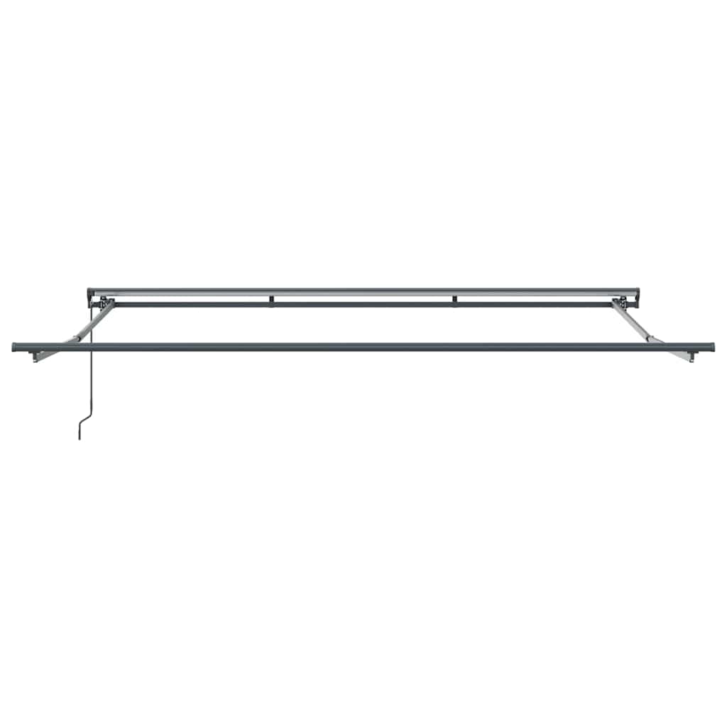 vidaXL Einziehbare Markise Hellgrau 400 x 300 cm Polyester und Metall