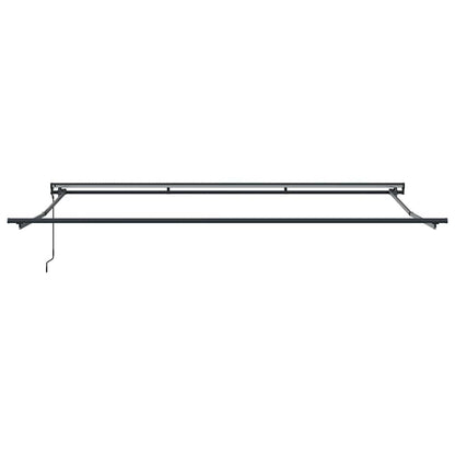 vidaXL Einziehbare Markise Hellgrau 400 x 300 cm Polyester und Metall