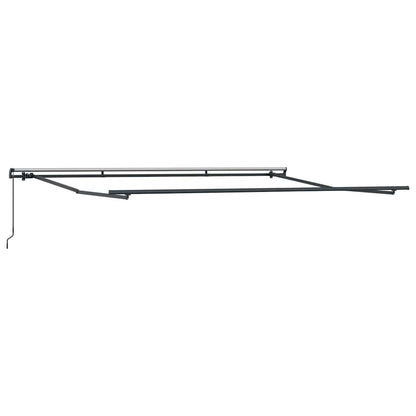 Einziehbare Markise Rot 400 x 300 cm Polyester und Stahl