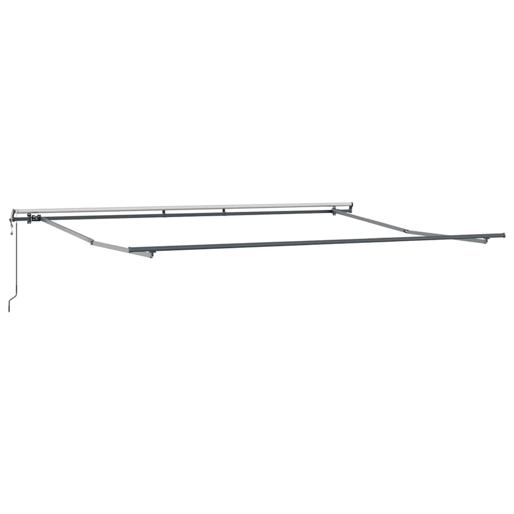 vidaXL Einziehbare Markise Rot 400 x 300 cm Stoff und Aluminium