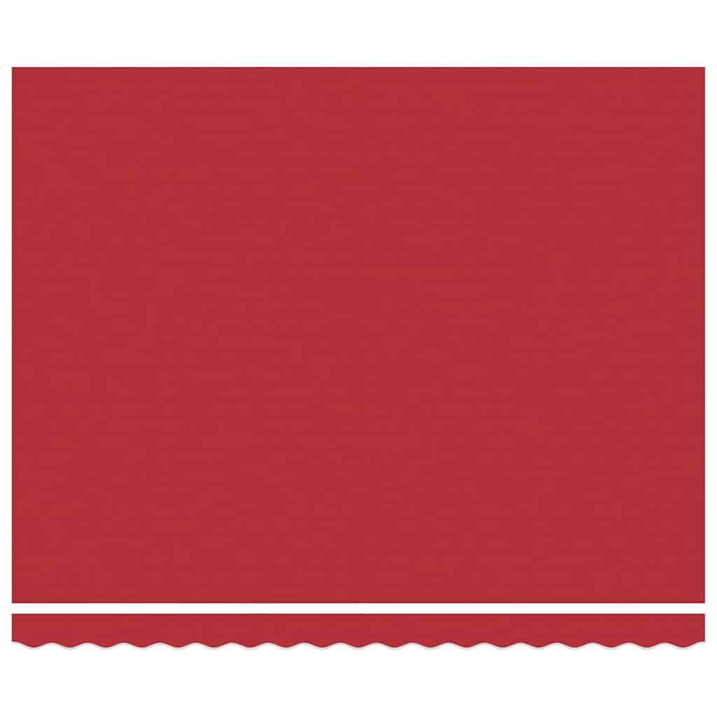 vidaXL Store banne rétractable rouge 400 x 300 cm en polyester et métal