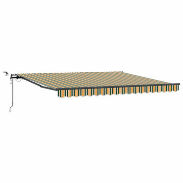 vidaXL Markisenstoff mit Grün und Gelb 400 x 300 cm Polyester