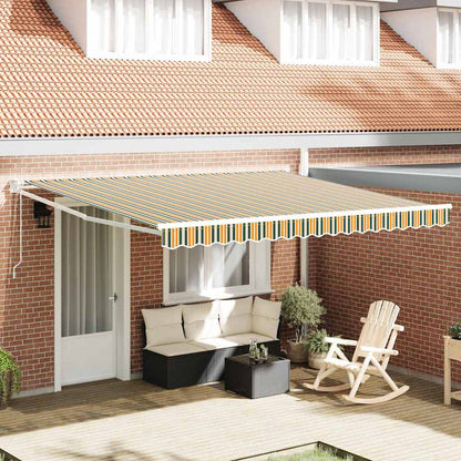 vidaXL Store banne rétractable multicolore 400 x 300 cm