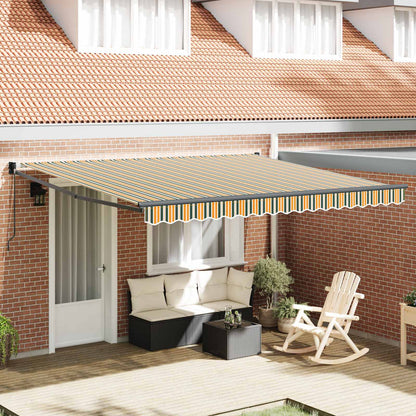 vidaXL Store banne rétractable multicolore 400 x 300 cm