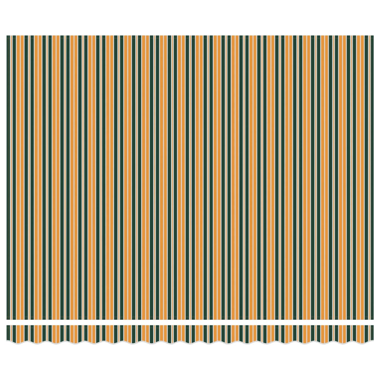 vidaXL Markise Grün und Gelb 400 x 300 x 165 cm