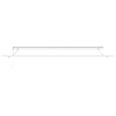 vidaXL Einziehbare Markise Grün und Weiß 400 x 300 cm Stoff