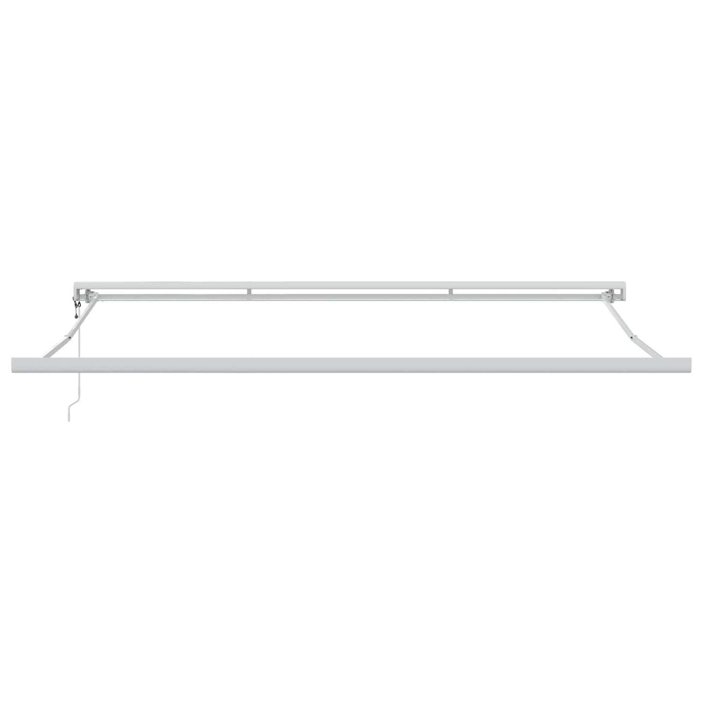 vidaXL Einziehbare Markise Grün und Weiß 400 x 300 cm Stoff und Metall