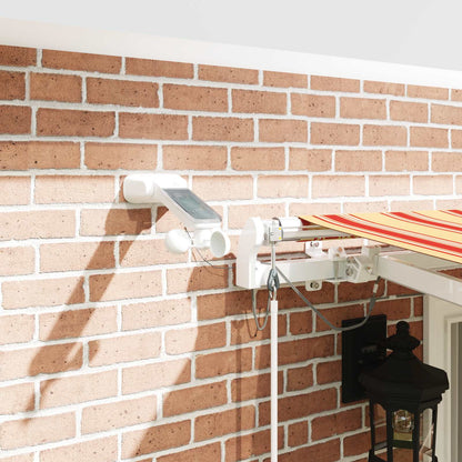 Einziehbare Markise Gelb und Orange 400 x 350 cm