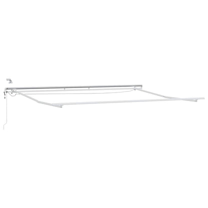 Einziehbare Markise Gelb und Orange 400 x 350 cm