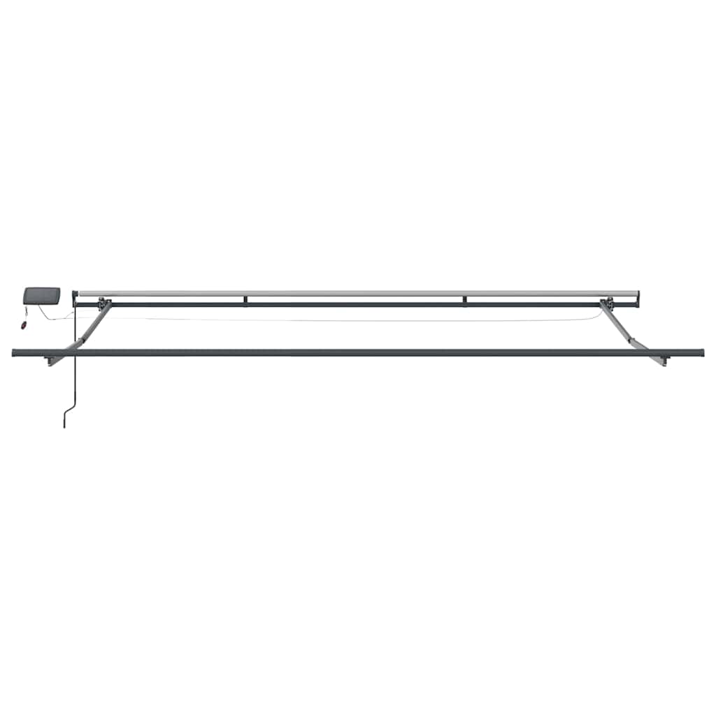 vidaXL Einziehbare Markise Rot und Weiß 400 x 350 cm Stoff