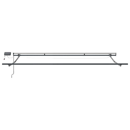 vidaXL Einziehbare Markise Rot und Weiß 400 x 350 cm Stoff