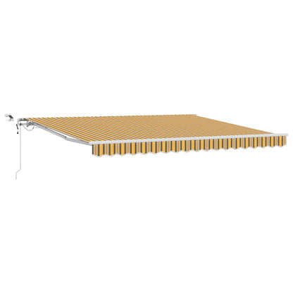 vidaXL Einziehbare Markise Mehrfarbig 400 x 350 cm Stoff und Metall