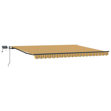 vidaXL Einziehbare Markise Mehrfarbig 400 x 350 cm Stoff