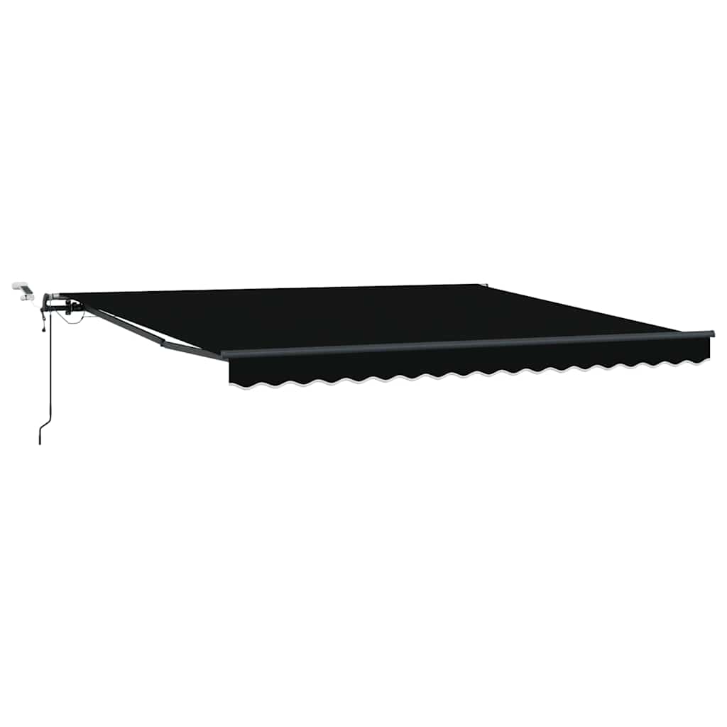 vidaXL Markisenstoff mit Schwarz 400 x 350 cm Polyester
