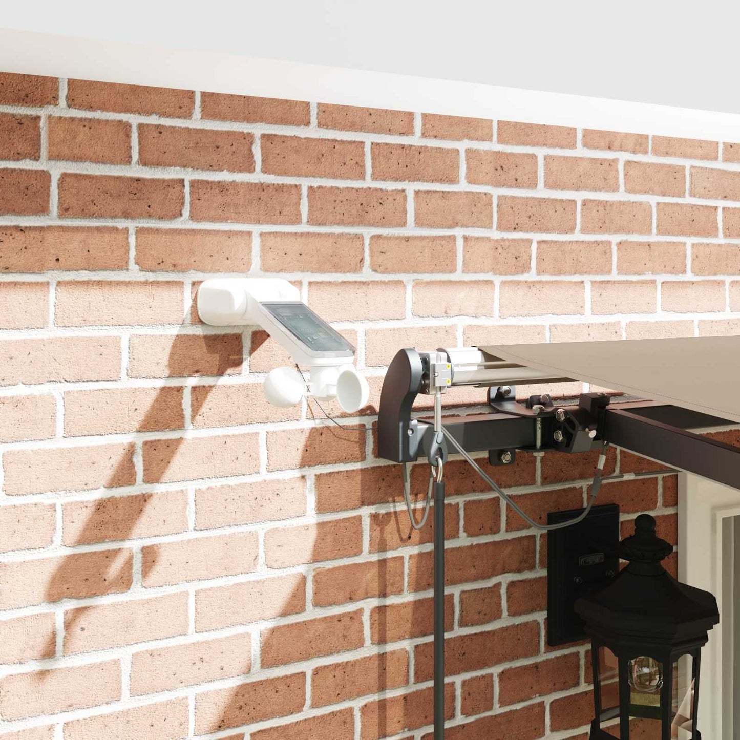 vidaXL Auvent rétractable avec tissu beige 400 x 350 cm