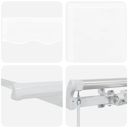 vidaXL Markise Weiß 400 x 350 x 165 cm Polyester und Metall