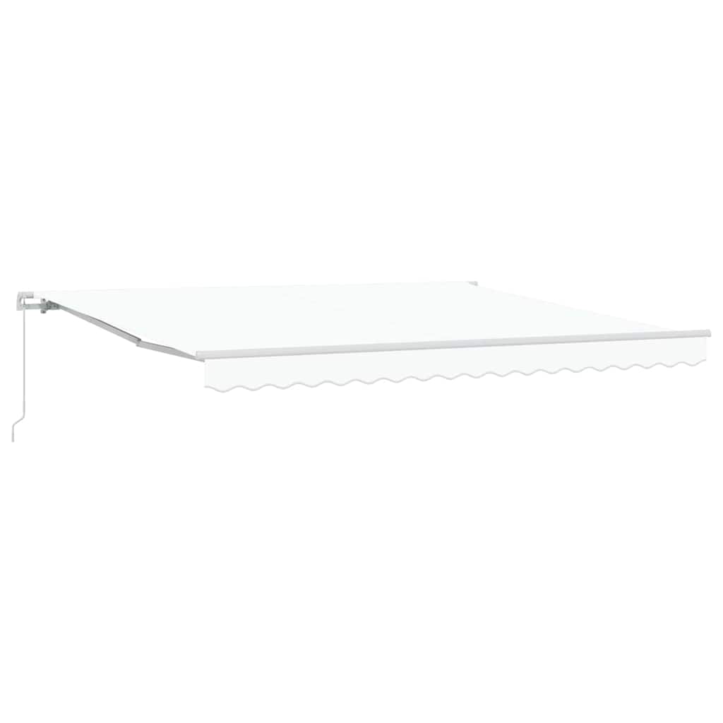 vidaXL Markise Weiß 400 x 350 x 165 cm Polyester und Metall