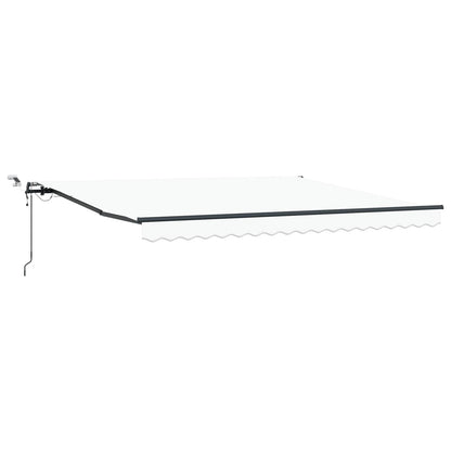 vidaXL Markisenstoff mit Weiß 400 x 350 cm Polyester
