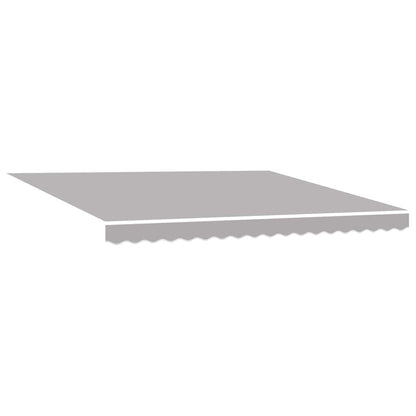 vidaXL Store banne rétractable avec tissu gris clair 400 x 350 cm