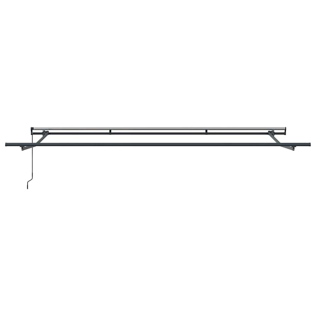 vidaXL Store banne rétractable Gris clair 400 x 350 cm Polyester et acier
