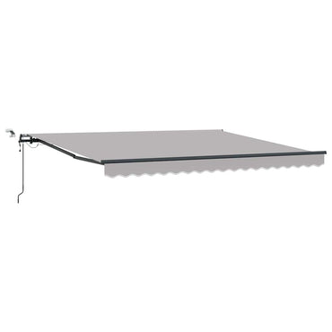 vidaXL Markisenstoff mit Hellgrau 400 x 350 cm Polyester