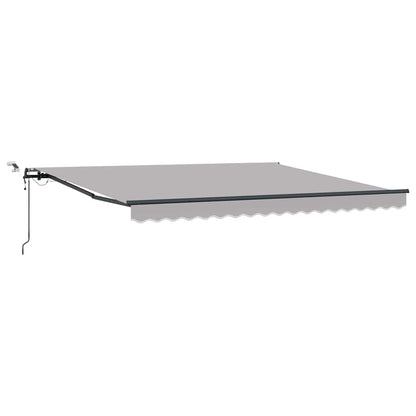 vidaXL Markisenstoff mit Hellgrau 400 x 350 cm Polyester