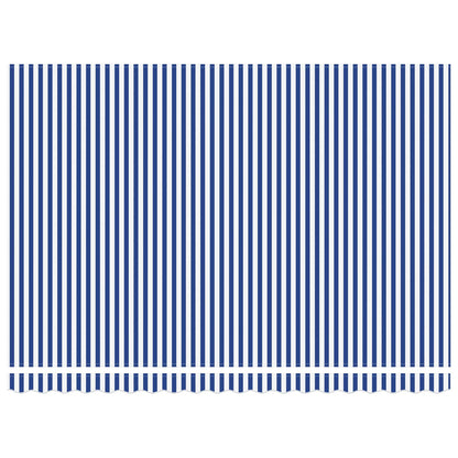 vidaXL Auvent rétractable bleu et blanc 450 x 300 cm