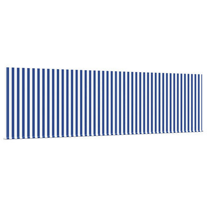 vidaXL Einziehbare Markise Blau und Weiß 400 x 300 cm