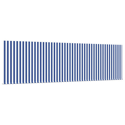 vidaXL Einziehbare Markise Blau und Weiß 400 x 300 cm