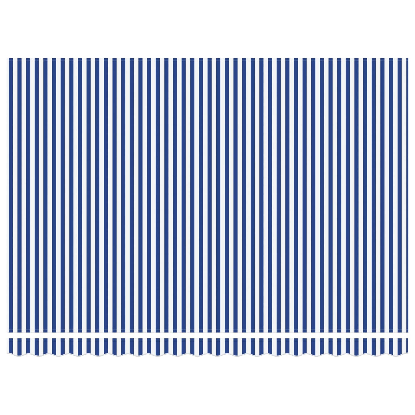 vidaXL Einziehbare Markise Blau und Weiß 400 x 300 cm