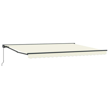 vidaXL Einziehbare Markise Creme 450 x 300 cm Polyester und Metall