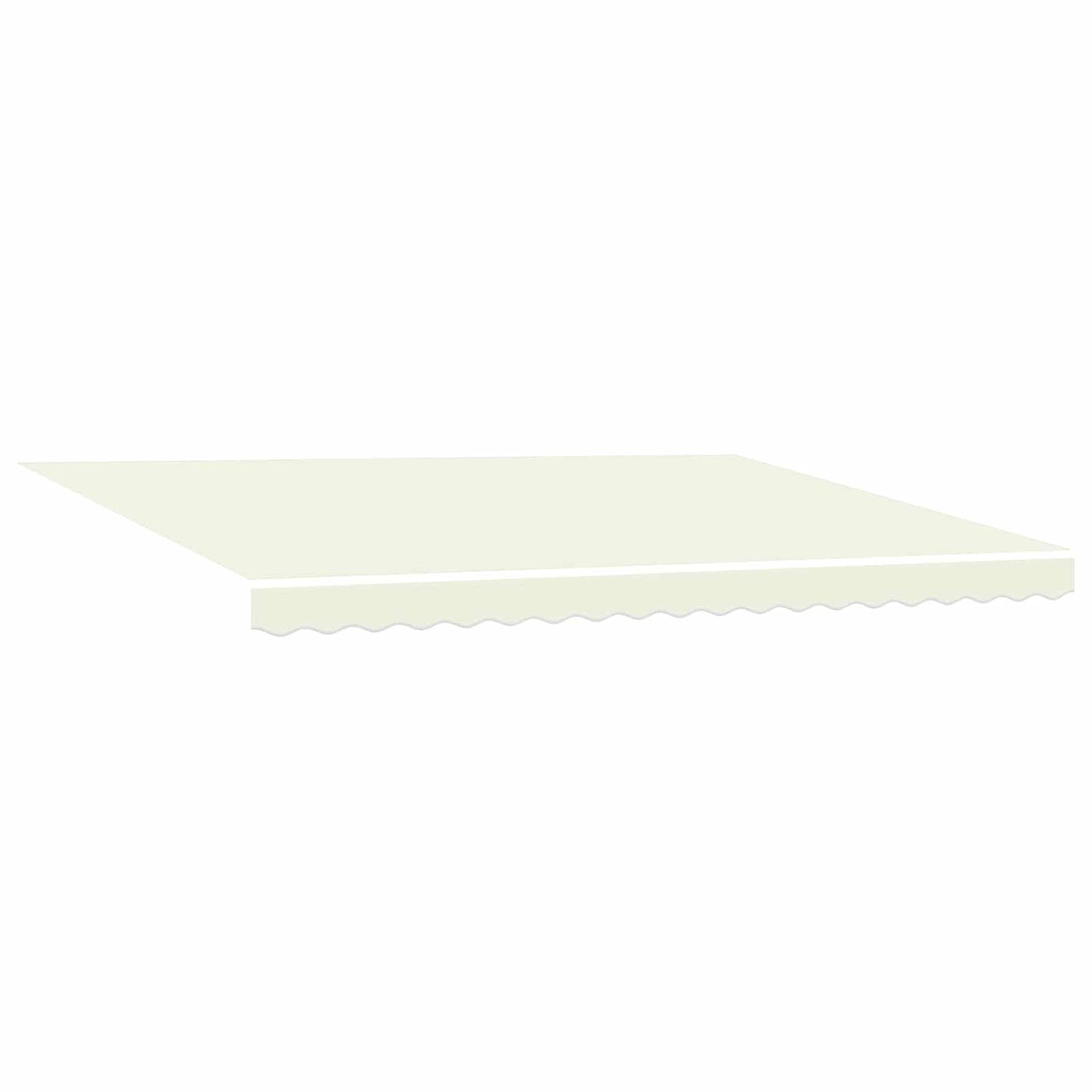 vidaXL Einziehbare Markise Creme 450 x 300 cm Polyester und Metall