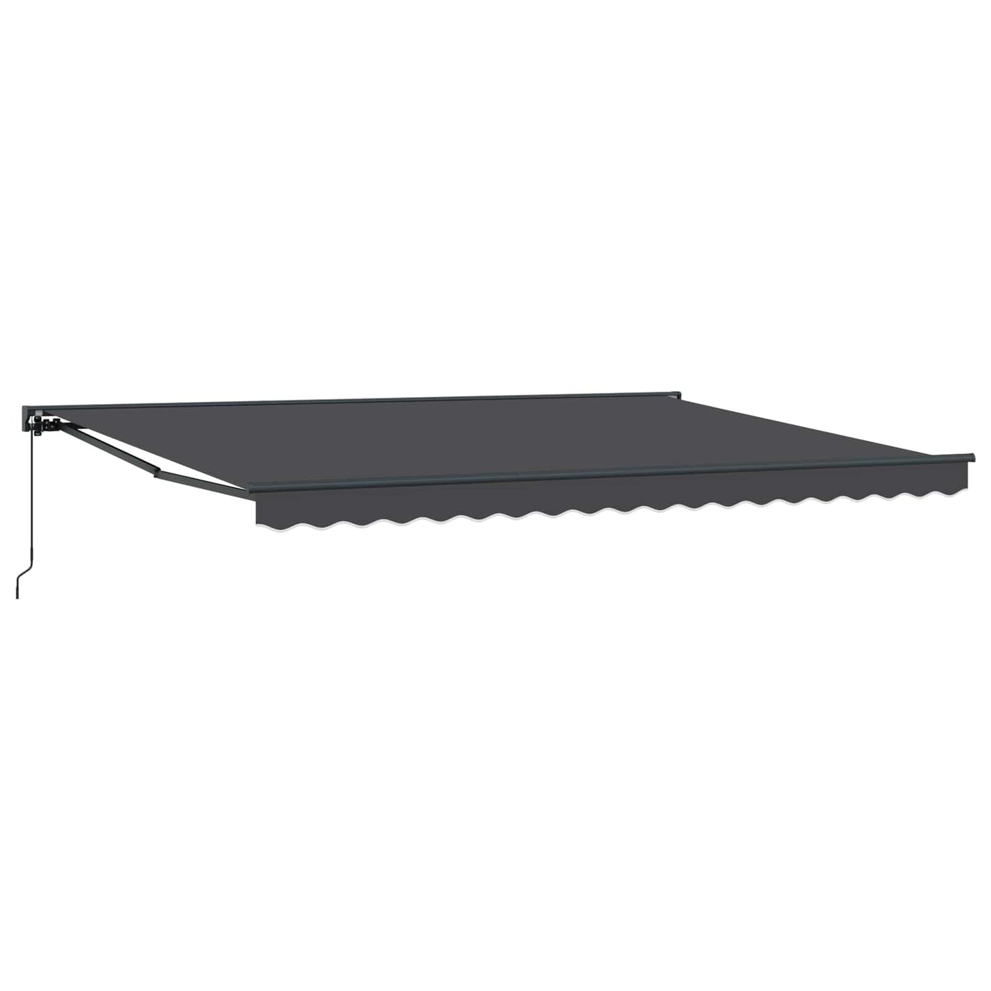 vidaXL Einziehbare Markise Anthrazit 450 x 300 cm Polyester und Metall